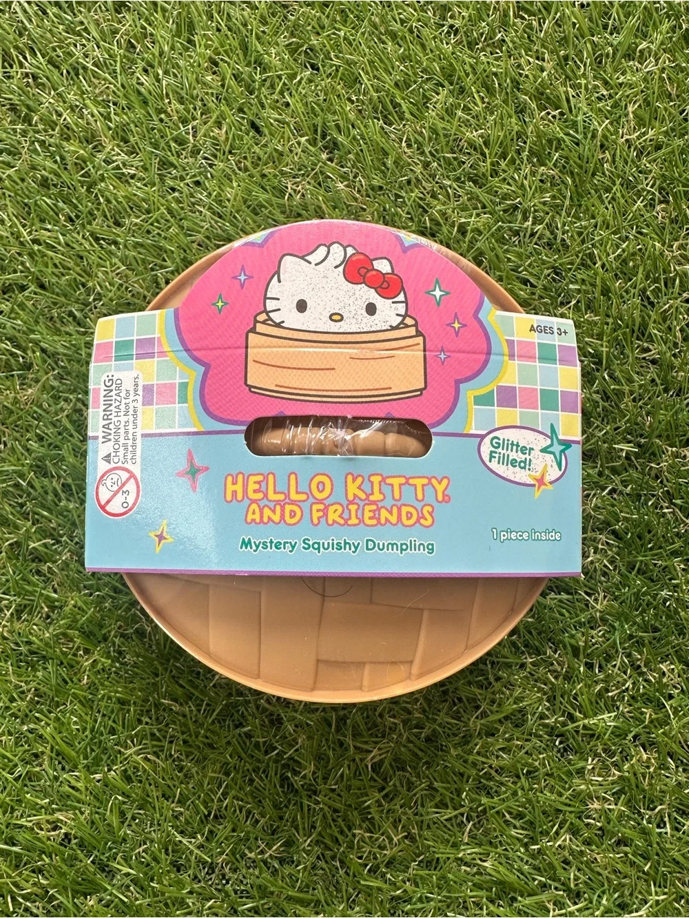 Sanrio Hello Kitty Mystery Squishy Dumplings Glitter Filled Edition Bundle Of 2